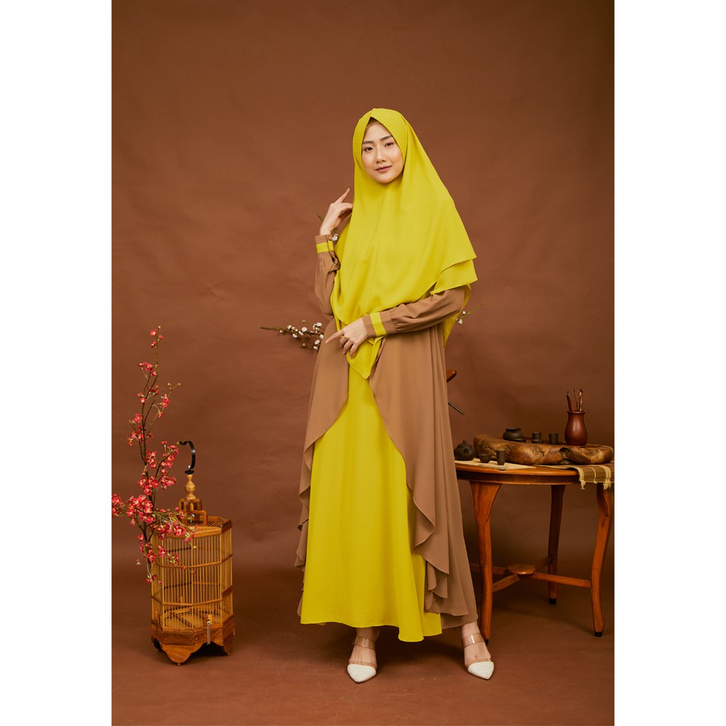 [GRATIS ONGKIR] GAMIS SET SYARI KHIMAR CERUTY BABYDOLL BY DNS