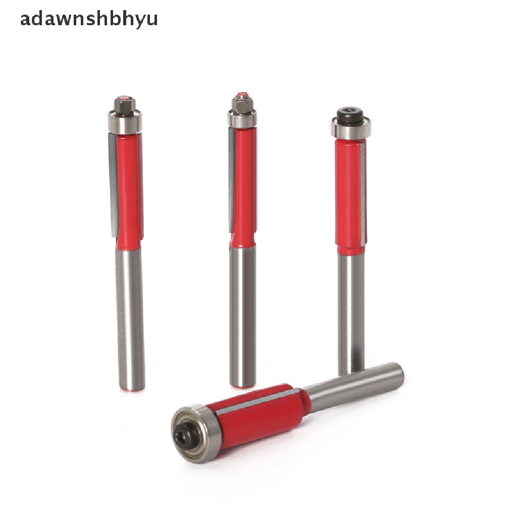 Adawnshbhyu 6mm 1/4&quot; Shank Flush Trim Router Bits End Mill Untuk Kayu Dipanjangkan Trimming Cutt