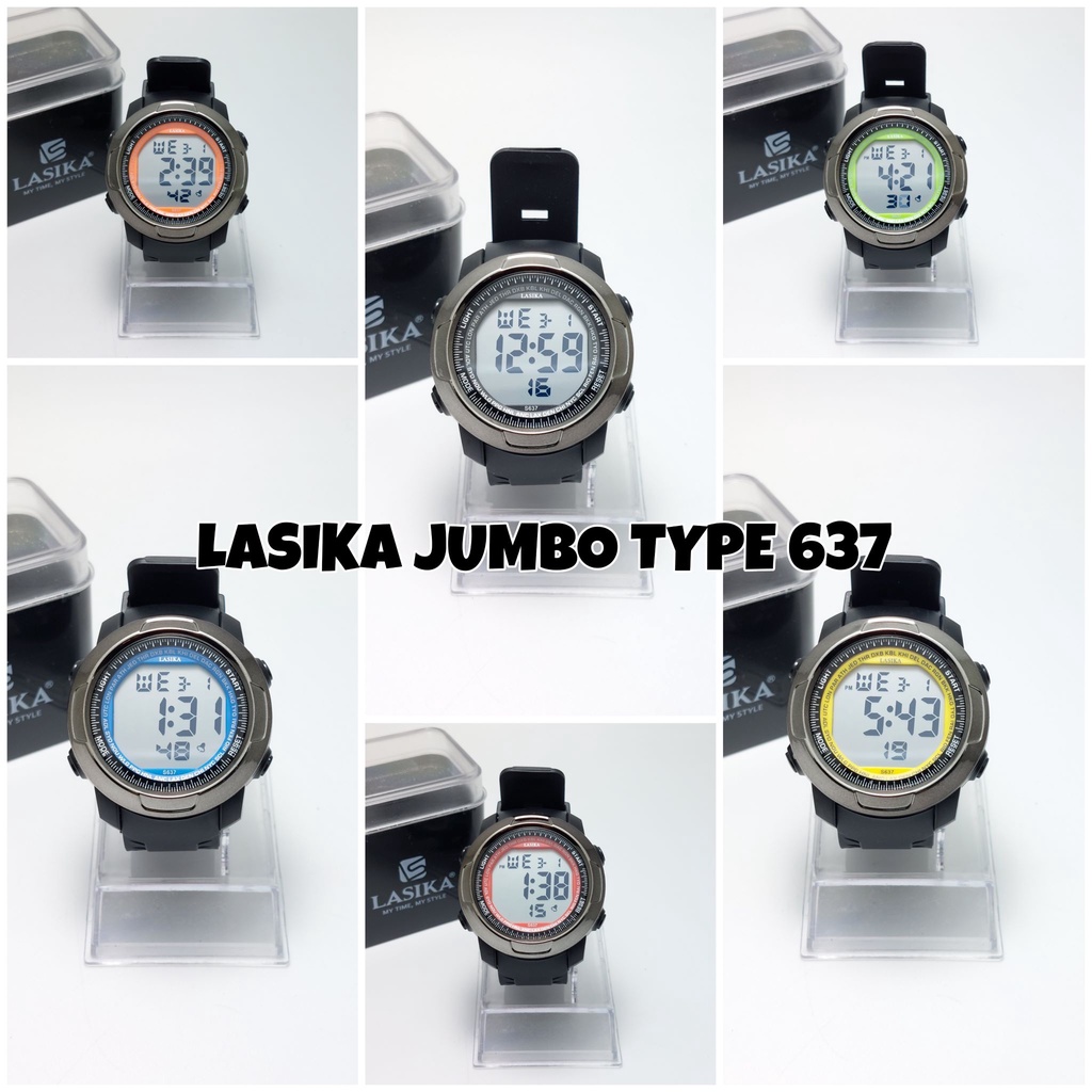 [NEW] Jam Tangan Anti Air | Jam Tangan Digital Diameter Body 5 cm LASIKA Type 637