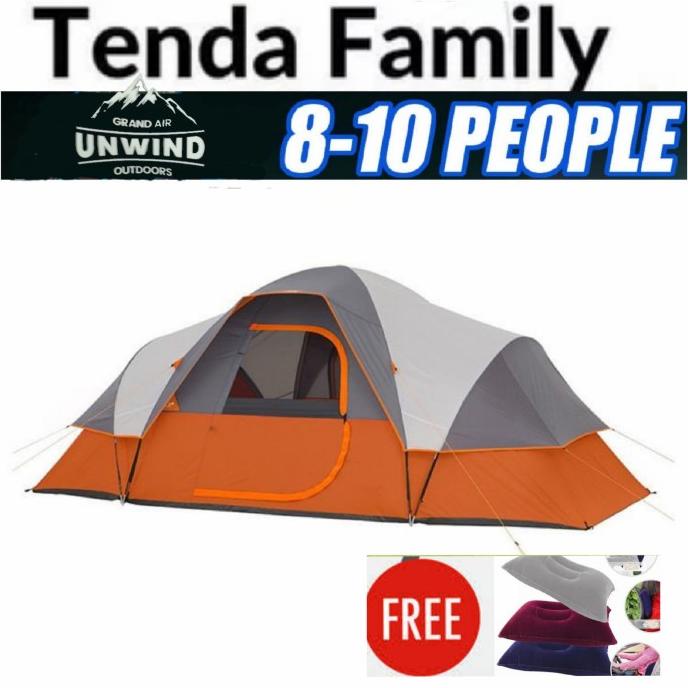 Tenda Camping 8 - 10 Orang Double Layer Outdoor 01