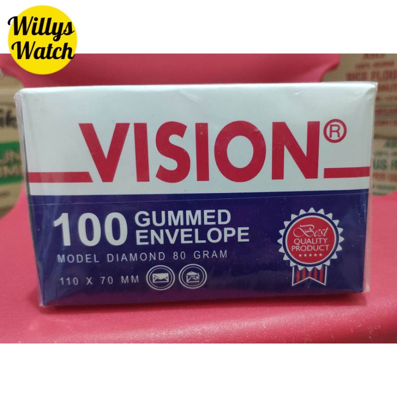 

AMPLOP VISION KECIL LEM (ECER 1 PCS ) MINIM BELI 10 PCS