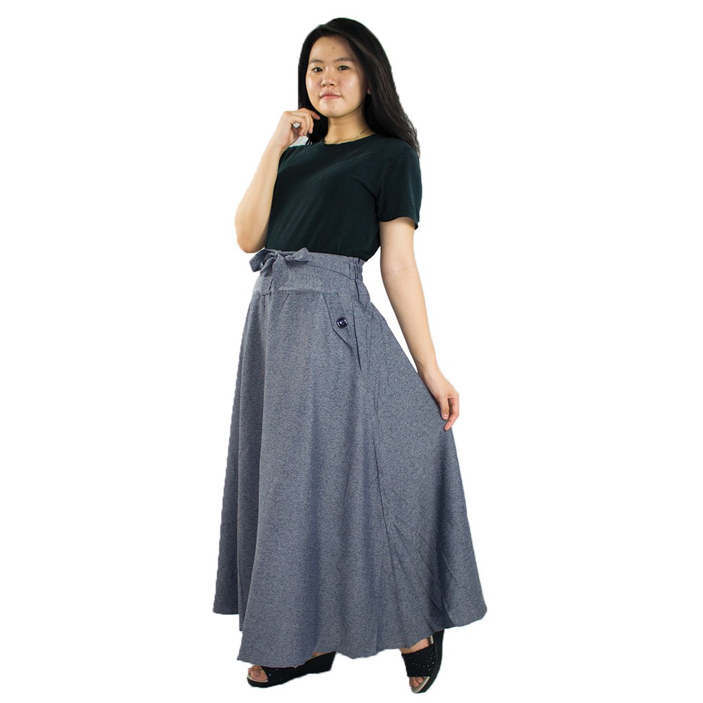 SB Collection Rok Maxi Jalila Payung Panjang Casual Longskirt Wanita