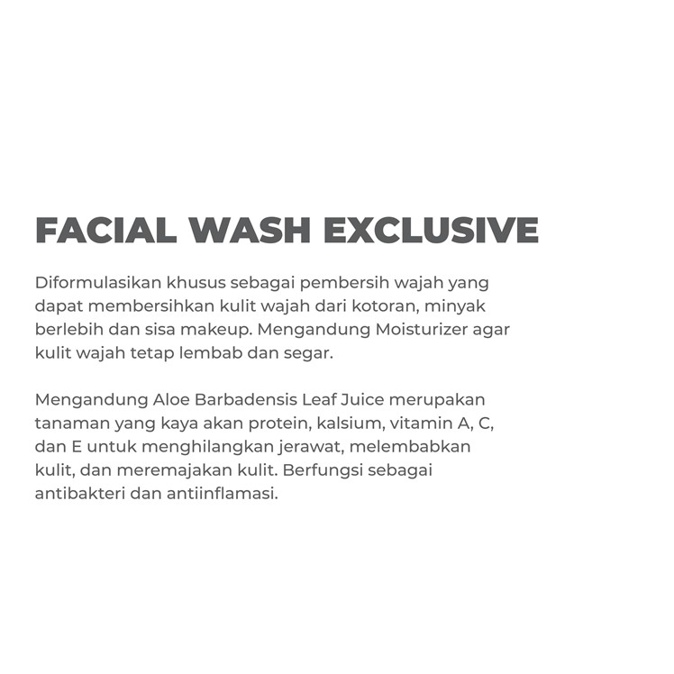 Facial Wash Exclusive Benings Skincare by Dr Oky (Benings Clinic) Aloe Barbadensis Leaf Juice