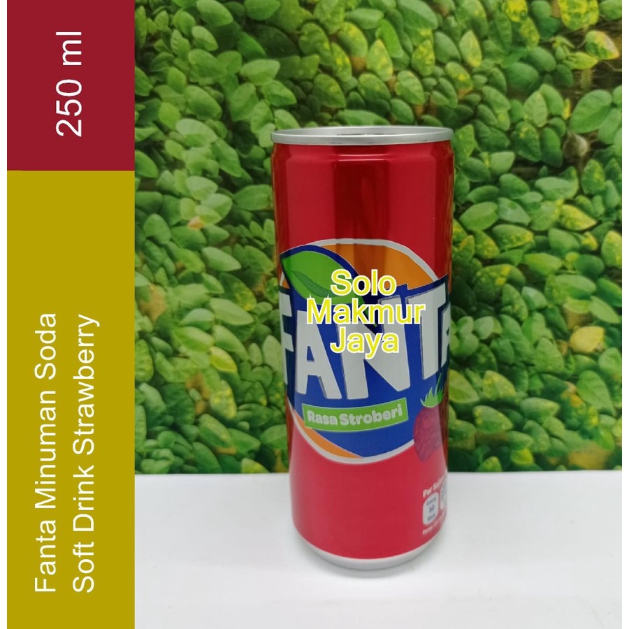 Jual Fanta Minuman Soda Ready To Drink Strawberry Kaleng 250 Ml