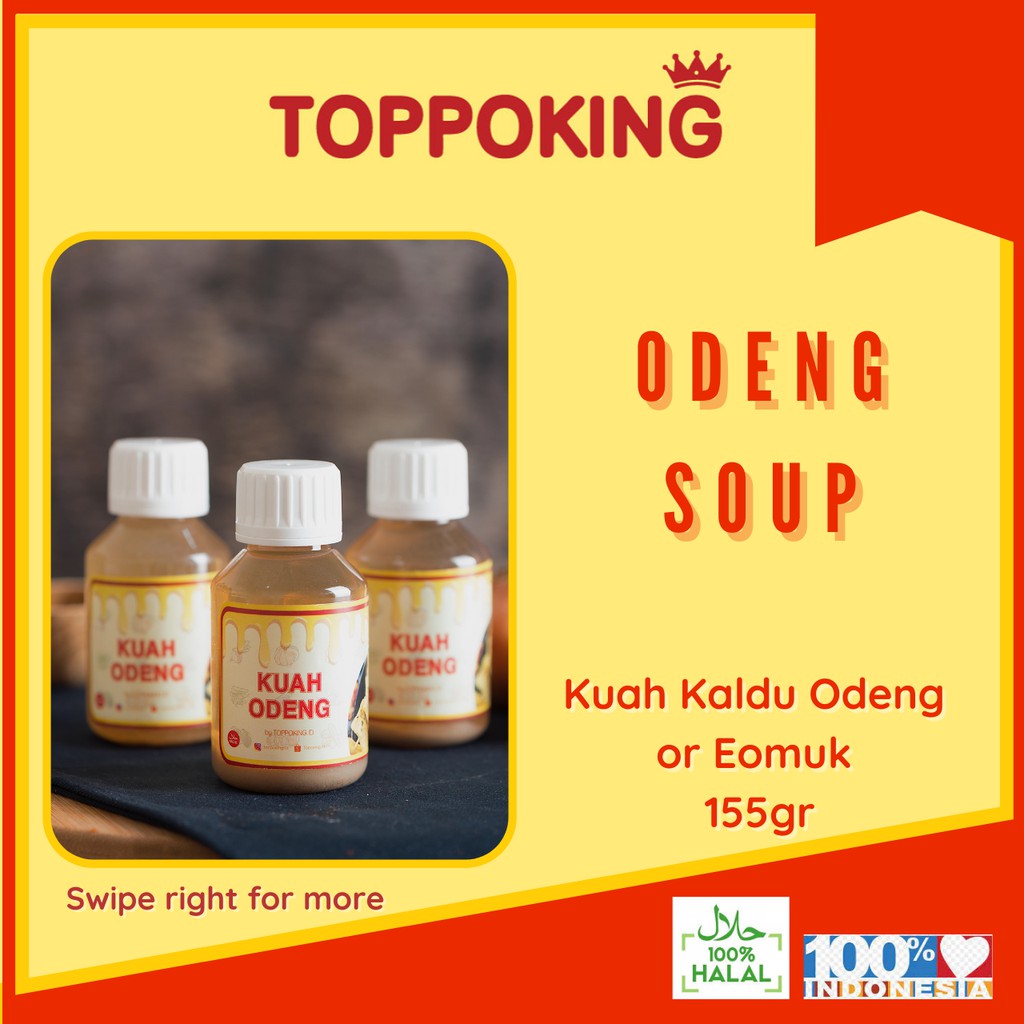 

ODENG SOUP / KUAH KALDU ODENG UNTUK CAMPURAN ODENG / TOPPOKI / TOPOKKI / TOPPOKING / MAKANAN INSTAN