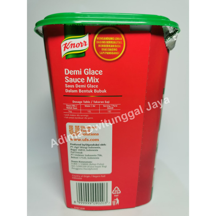 

Produk Terbaru - Saus Demi Glace 1Kg Knorr / Knorr Tub Demi Glace/ Bumbu Penyedap/Saus