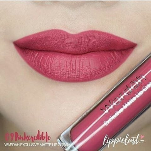 Wardah Exclusive Matte Lip Cream No 8 (Pinkcredible)