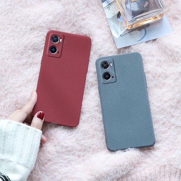 OPPO A96 PREMIUM TPU SANDSTONE SILIKONE CASE ANTI LICIN