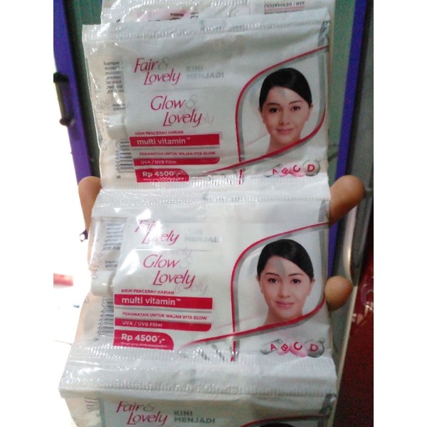 fair & lovely / glow & lovely  sachet