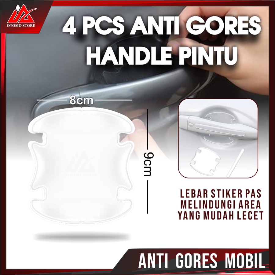 4PCS ANTI GORES HANDLE  Pelindung Gagang Pintu Mobil Universal Anti Gores Aksesoris Eksterior Mobil