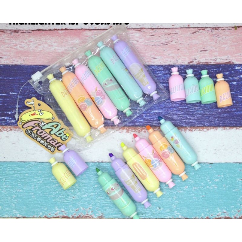 (6pc) STABILO LUCU/HIGHLIGHTER/STABILO PASTEL-SOSIS