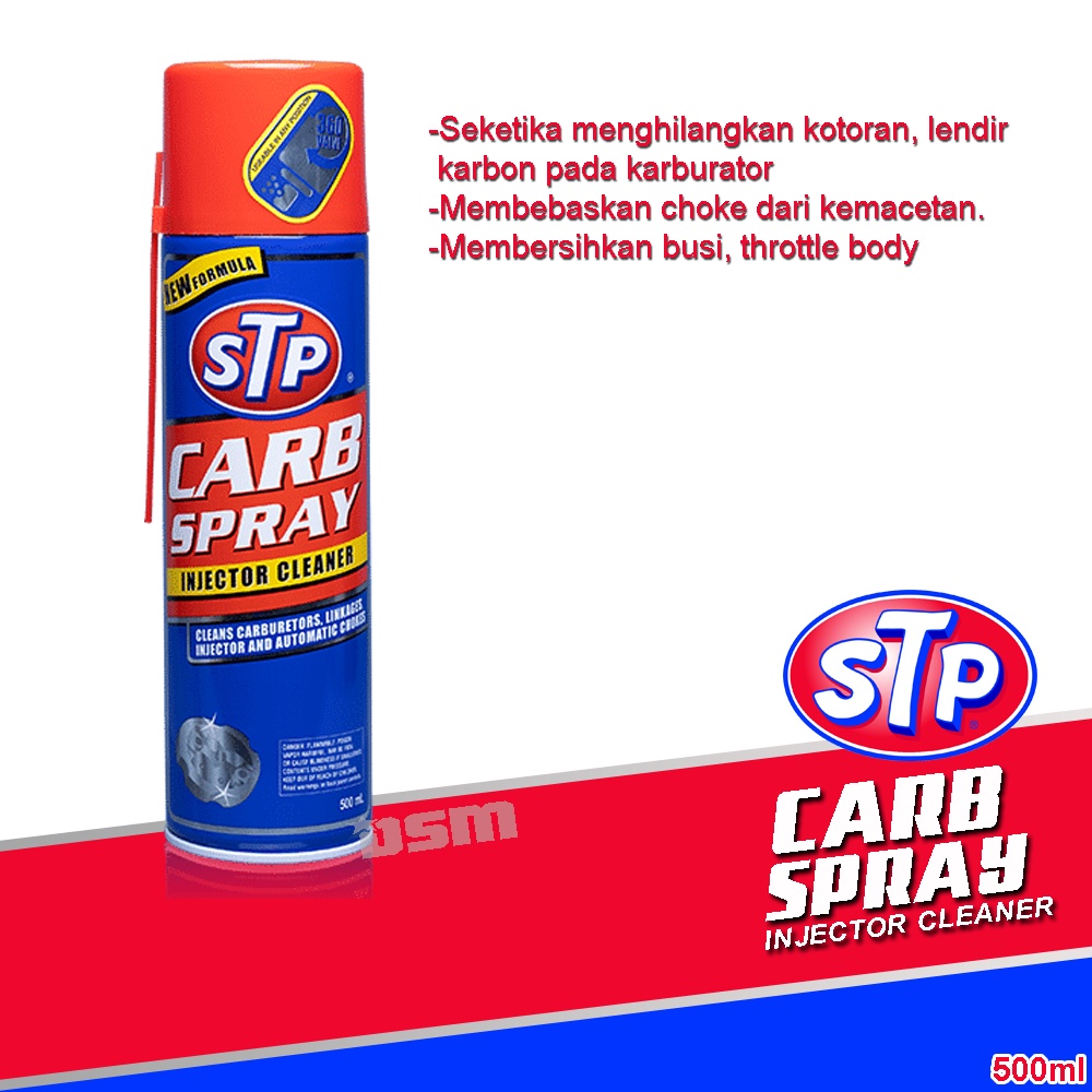 STP Carb Spray Injector Cleaner 500ml / Pembersih Carburator