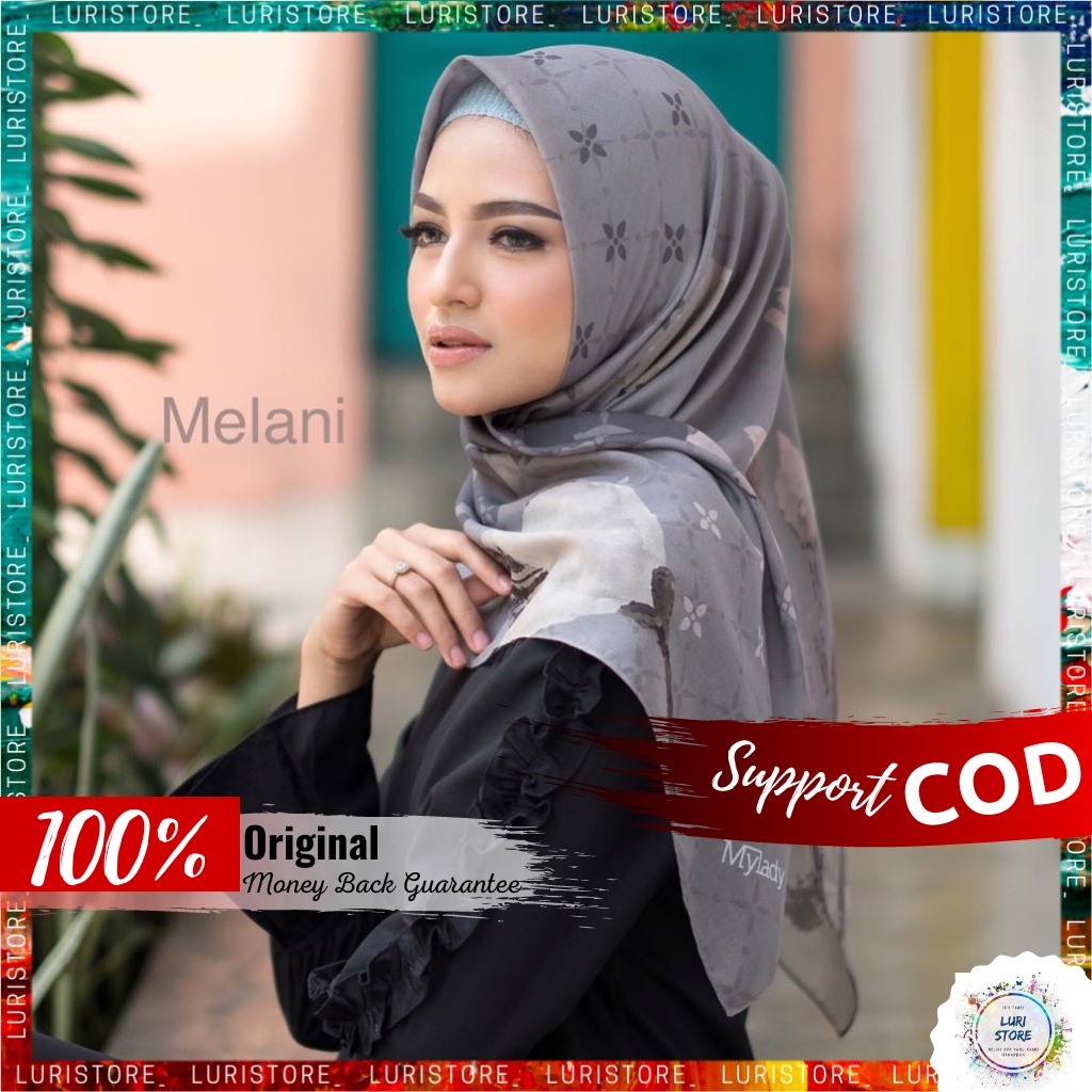 MYLADY HIJAB ORIGINAL MELANI Hijab Jilbab Jelbab Kerudung My Lady Ori Motif Terbaru
