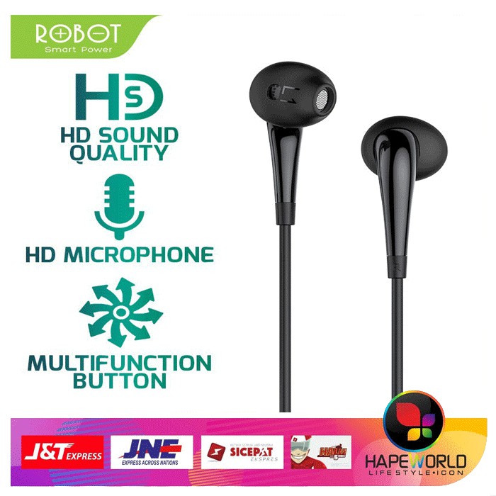 HEADSET MURAH ROBOT RE701 KUALITAS BAGUS - EARPHONE ROBOT RE701 - ORI