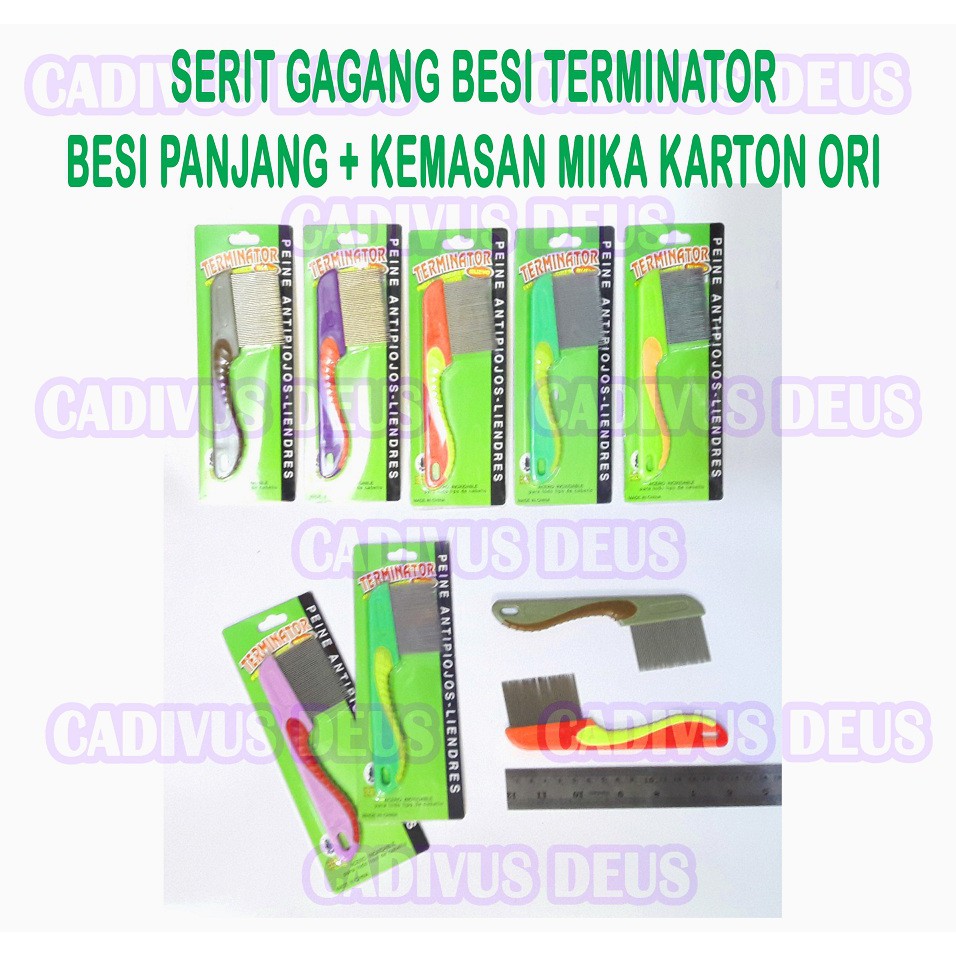 Sisir Serit Gagang - Besi Stainless - Kemasan Mika -Rapat-Kokoh-Murah