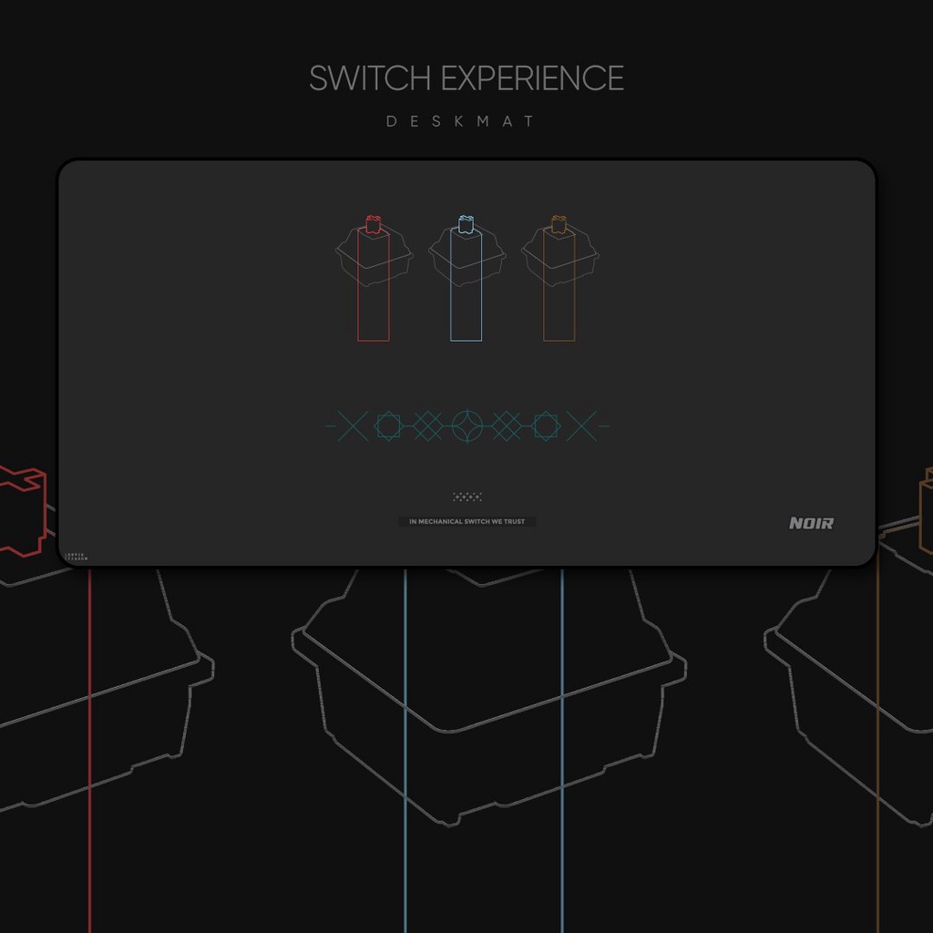 Noir Switch Experience Deskmat XL Gaming Mousepad