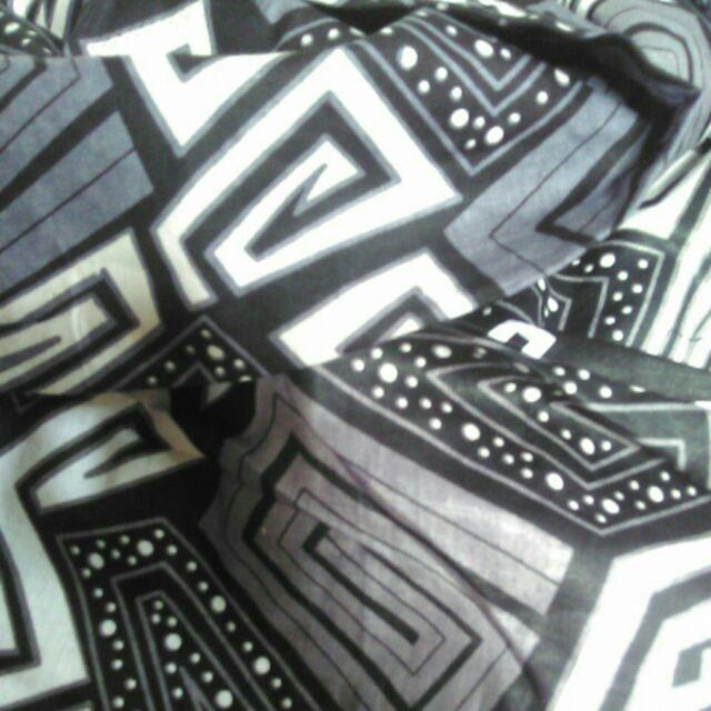 Tunik Monokrom Zipper Seling Tunic Batik Modern Seragaman Tunik Selling Monochrome