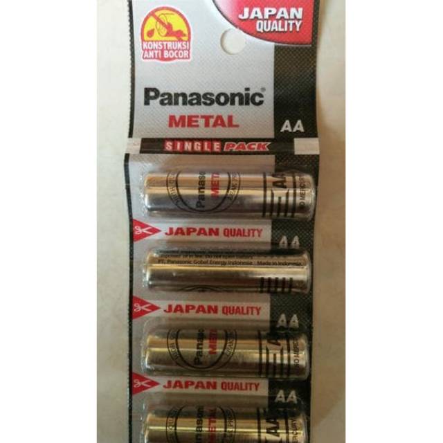 Batteray JAM kecil ORIGINAL PANASONIC METAL AA baterai batre mini REMOT TV A2 / AA / A3 / AAA