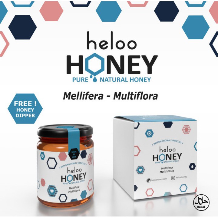 

MADU MURNI ASLI 100% SARANG MADU 450 GR HELOO HONEY PURE NATURAL HONEY