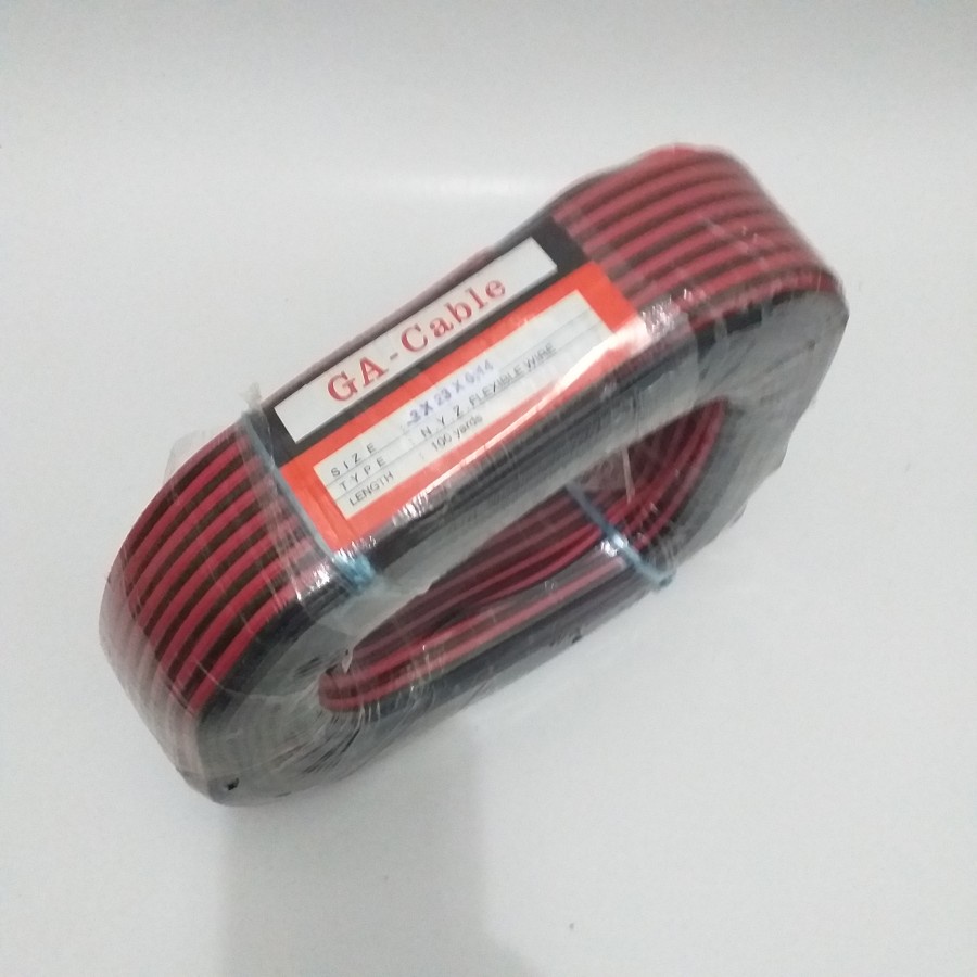 Kabel Listrik NYZ hitam merah GENERAL 2x23 Kabel Audio Serabut 100y