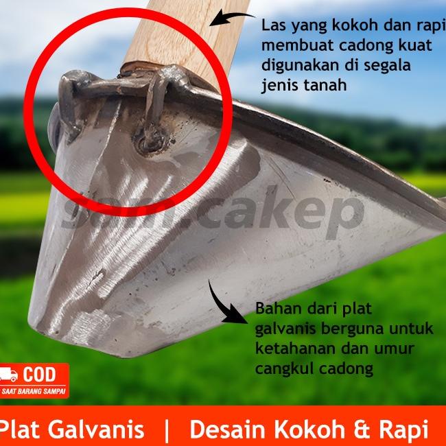 Terbagus.. [ORI] CANGKUL CADONG BESI BAJA (BONUS DORANG GAGANG)