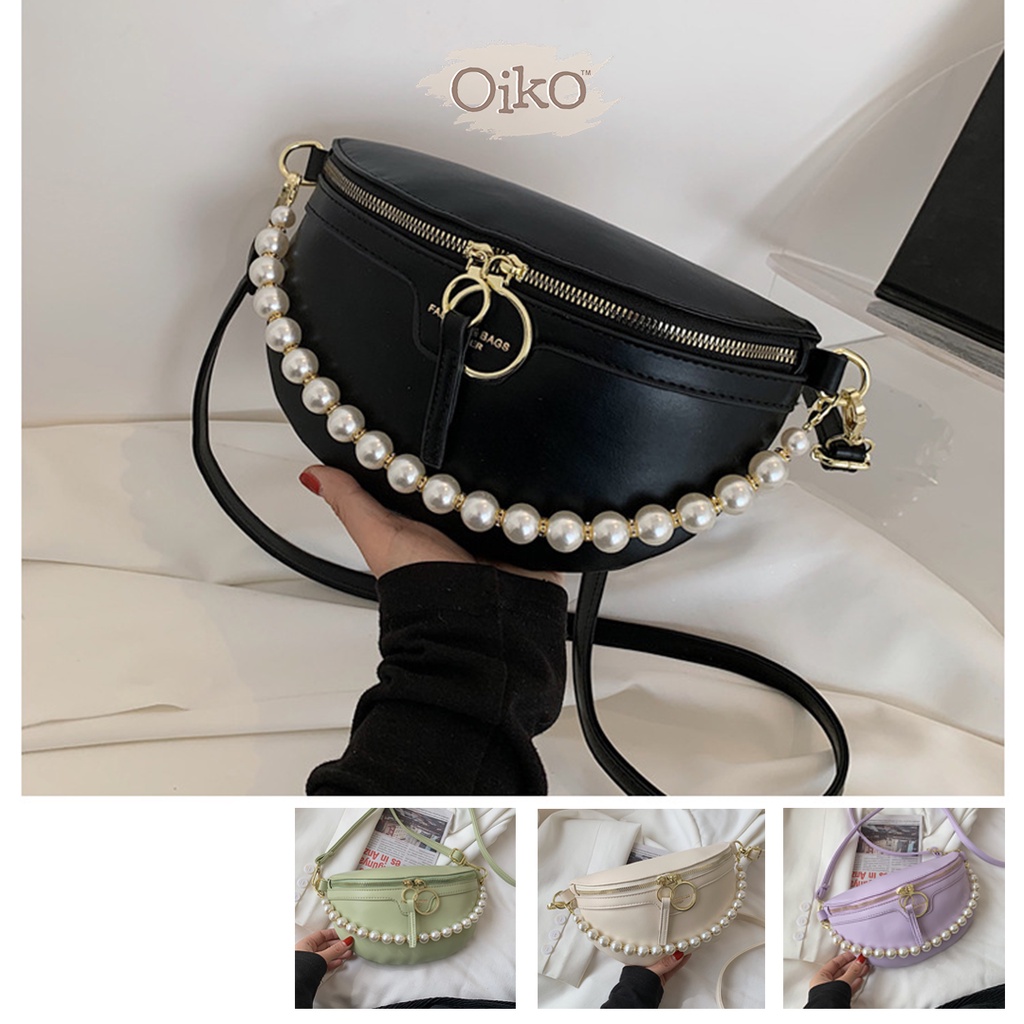 TAS SELEMPANG WANITA OIKO CLARIS WAIST BAG / TAS FASHION IMPORT KOREA