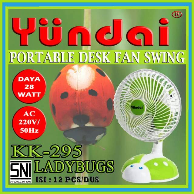 KIPAS ANGIN KARAKTER [YUNDAI] KK-295 FREE TEMPAT CELENGAN