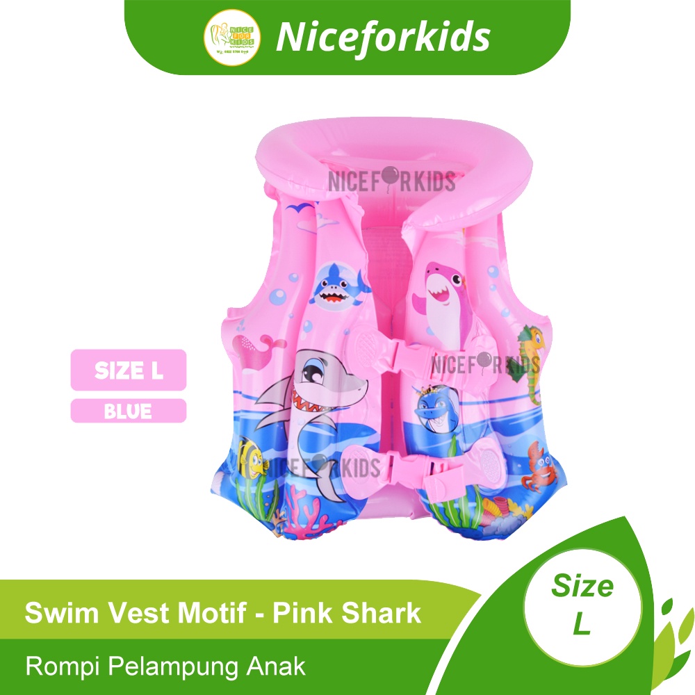 Swim Vest  Anak Motif / Rompi Pelampung Renang Anak Motif