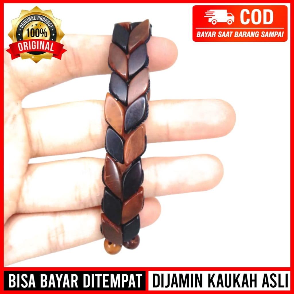 Gelang Kokka Kaukah Kaokah Asli 100% Original Motif Gandum Bunga Daun Warna Kombinasi Murah