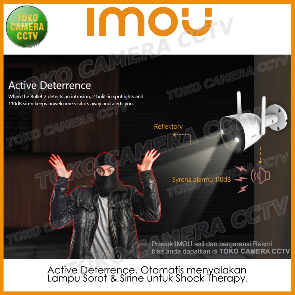 IMOU BULLET 2 2MP CCTV WIFI KAMERA IP CAMERA WIRELESS OUTDOOR