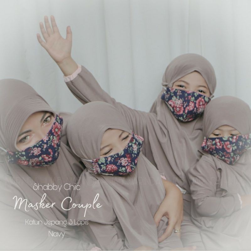 Masker Shabby Chic Mom &amp; Kids Original Narinda Hijab