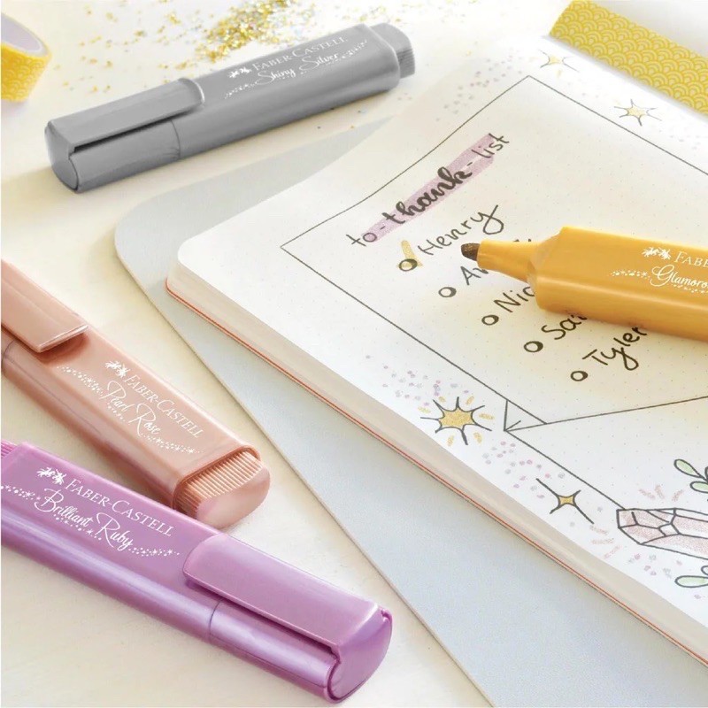 

faber castell highlighter metalic / textliner /stabilo