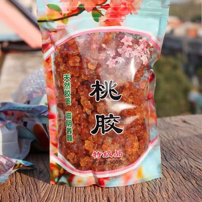 

Peach Gum/Tao Jiao (Biasa/Standart/Premium) 250g Sharepack