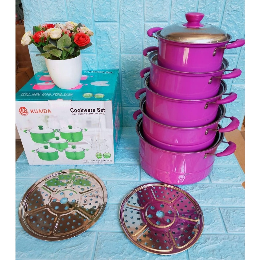 PANCI SET KUAIDA FULL COLOUR/PANCI SET KUAIDA/PANCI SET/COOKWARE SET/PANCI WARNA