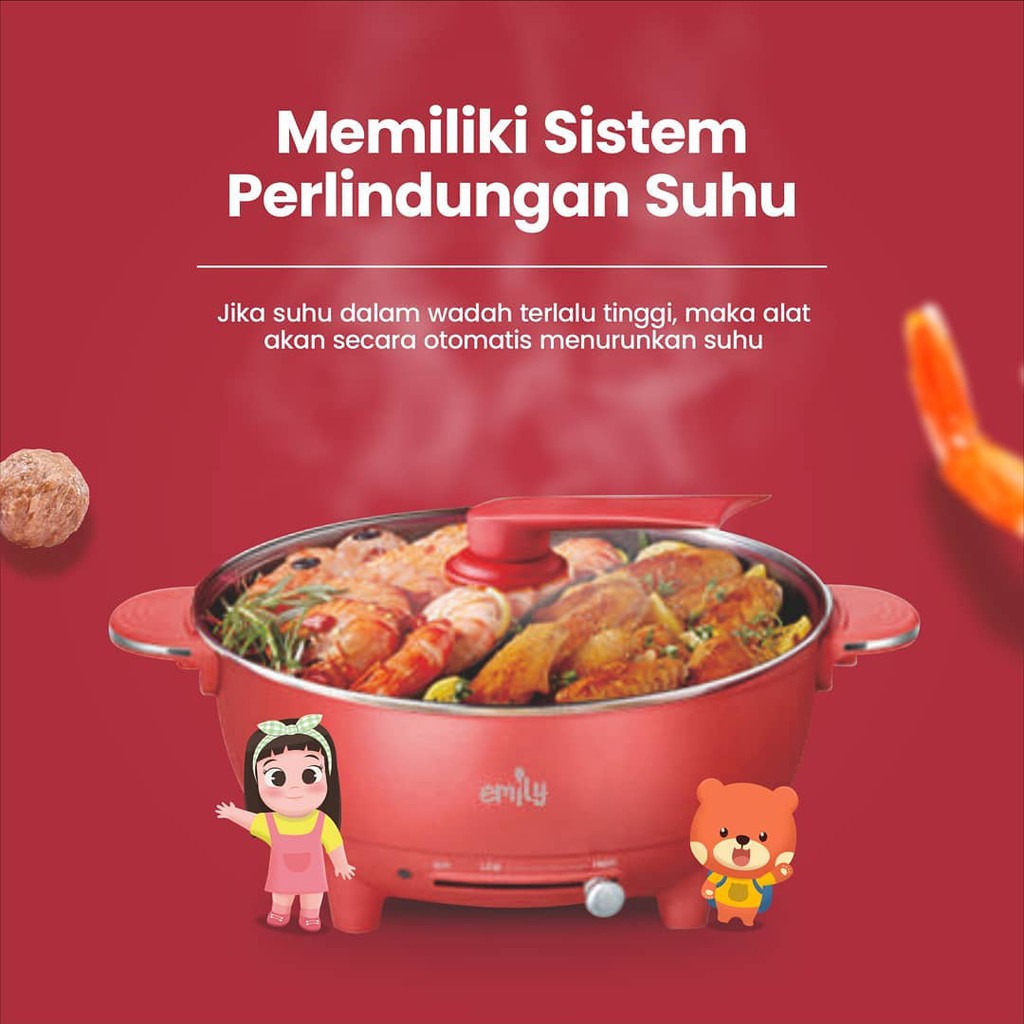 EMILY ELECTRIC HEAT PAN / EMILY / PERALATAN MASAK