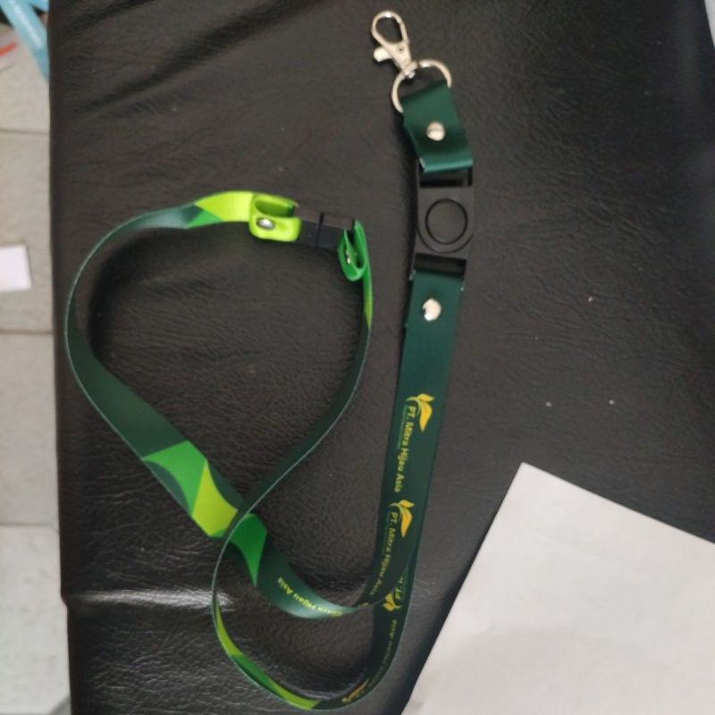 

custome tali lanyard printing pakai safety break minim 50 pcs