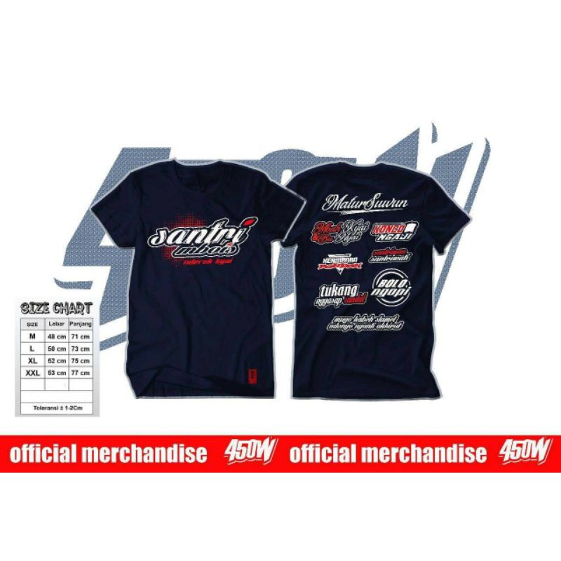 Kaos Sablon SANTRI MBOIS