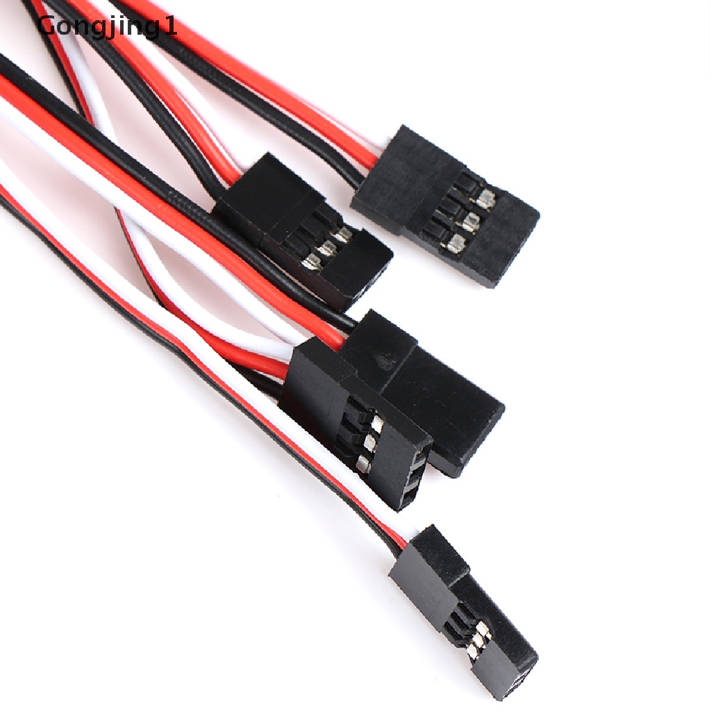 Gongjing1 10Pcs Kabel Extension Servo 30cm Untuk RC Futaba JR Male Ke Female