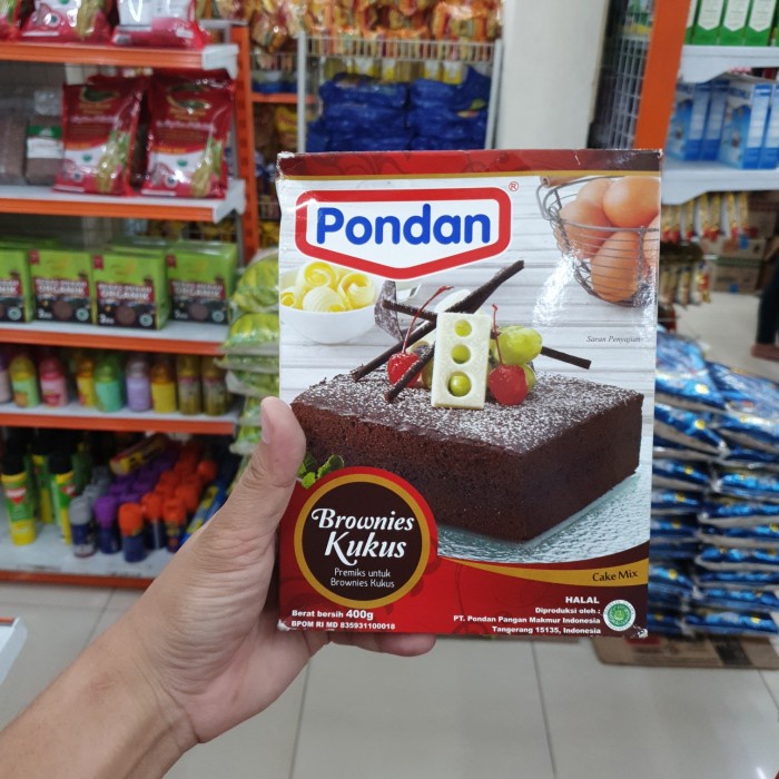 

BOX 400GR - PONDAN BROWNIES KUKUS / BRONIS / CAKE MIX atayatoko