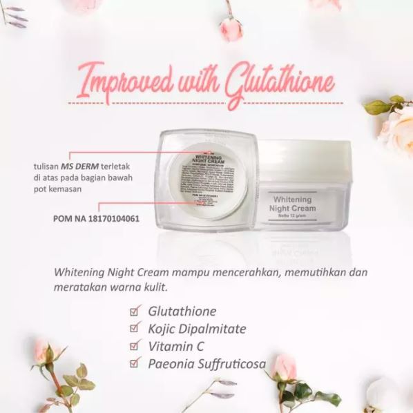 MS GLOW Luminous Night Cream Cream Malam 12gr