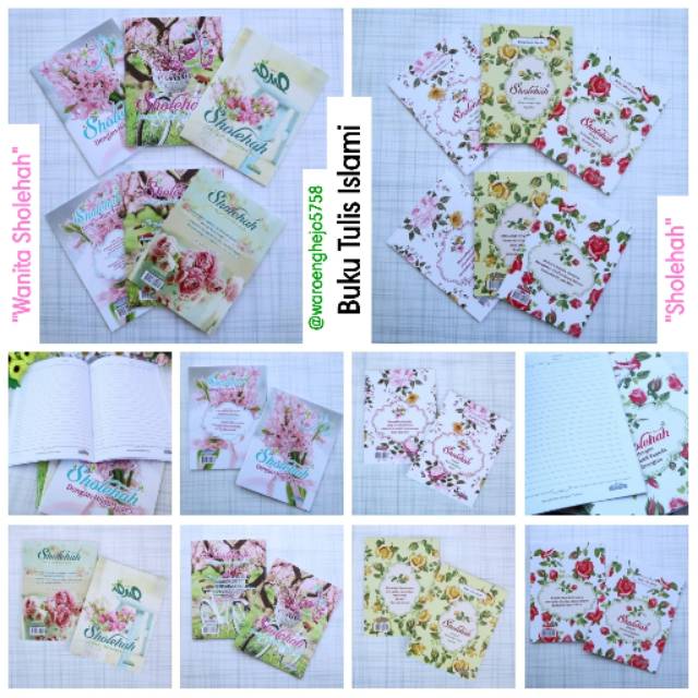 

°WH5758° Buku Tulis Islami Perpack 10 Buku 3motif