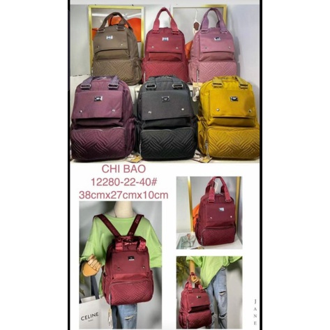 Tas chibao import 2 fungsi bisa ransel dan tenteng 12280-22 kanvas