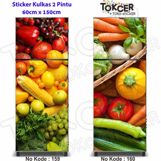  Stiker  Kulkas  2 Pintu Sayuran dan Buah  Shopee Indonesia