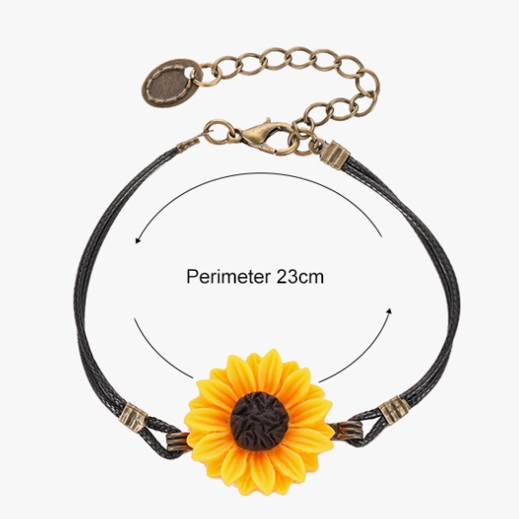 Gelang Aster Kecil Versi Korea Gelang Gadis Bunga Matahari Kipas Sastra / Gaya Retro