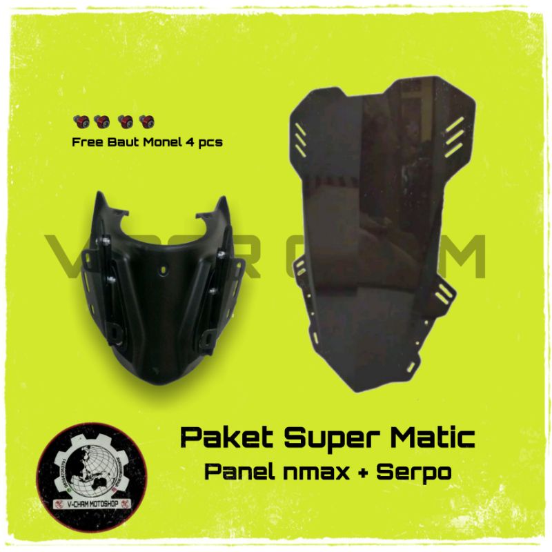 Paket Hemat Dudukan Visor Nmax Panel Nmax Dudukan Visor Matic Beat Mio All Matic