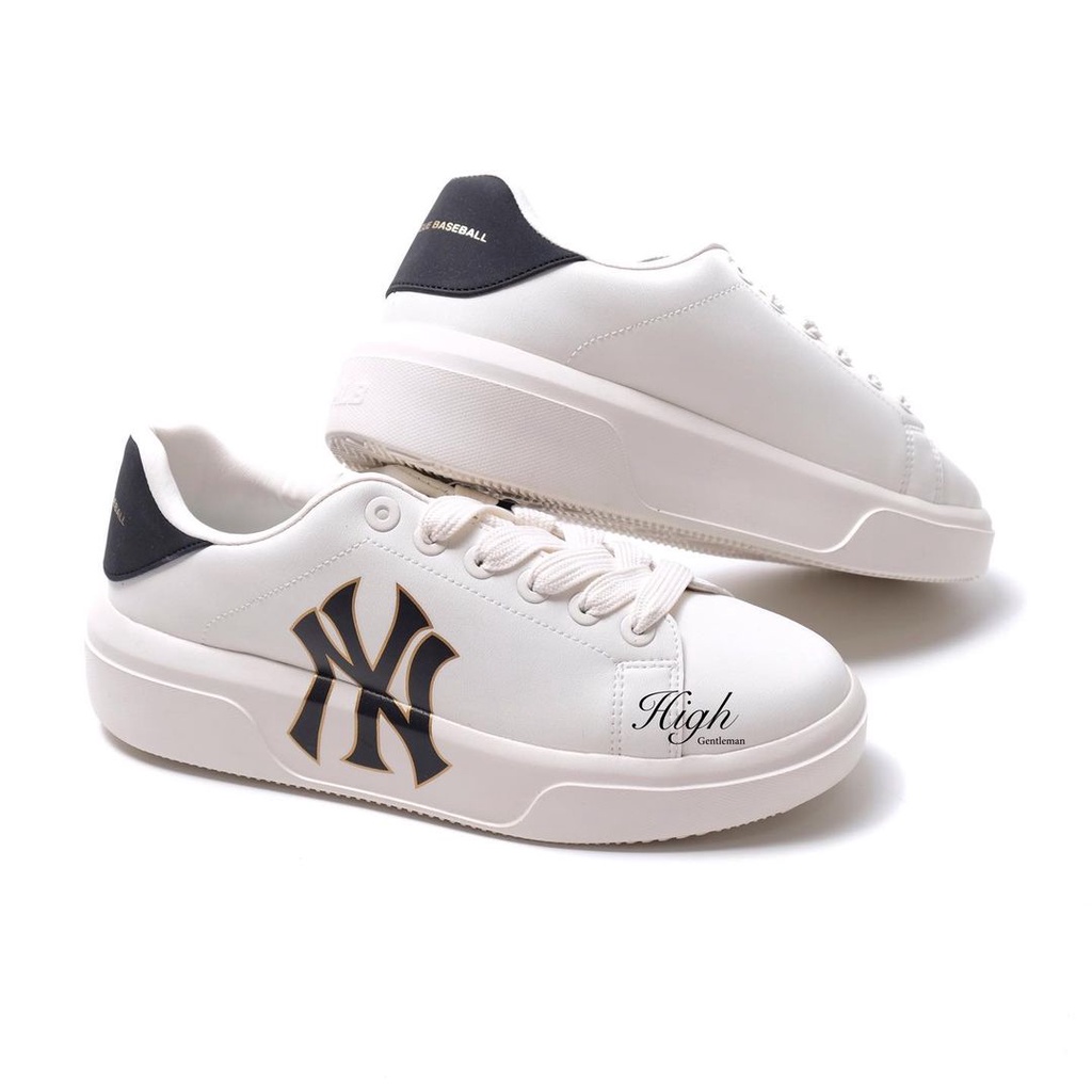 MLB NY Chunky Classic Sneakers White 100% Authentic