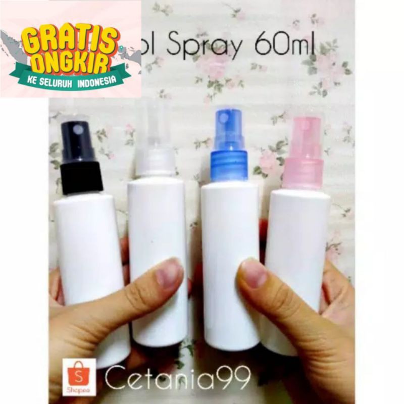 Botol Spray Kosong 60ml Warna Putih Susu