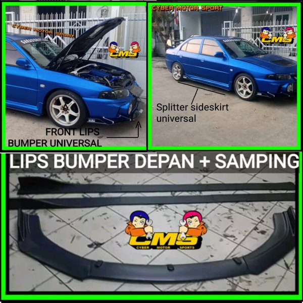 lips bumper universal. paket lips bumper. splitter bumper. winglet