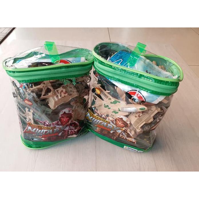 Mainan Military Equipment Tentara Figure Combat Set