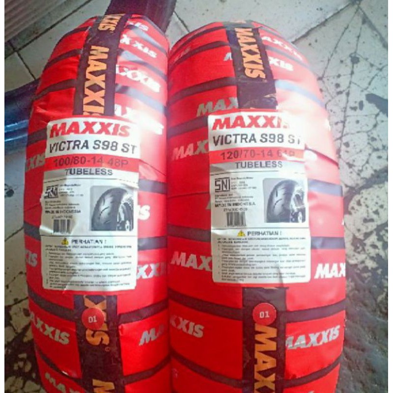 Ban Maxxis 120/70/14 dan 100/80/14